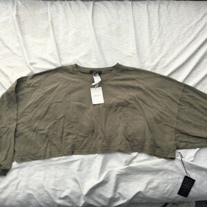 Forever 21 Men's Khaki Long Sleeve Tee